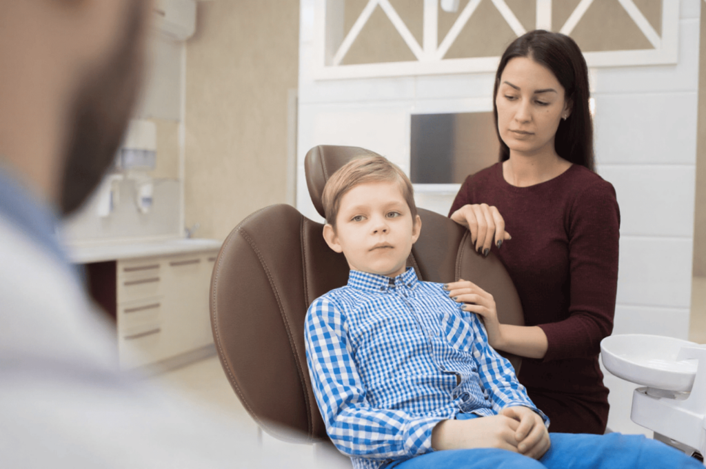 Certain phrases from the mother increased her child's anxiety before a dental filling.
