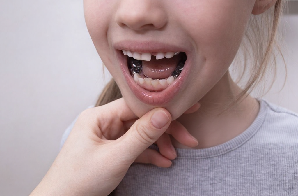 A child with pediatric stainless steel crowns should eat soft foods to allow their gums to heal after a root canal.