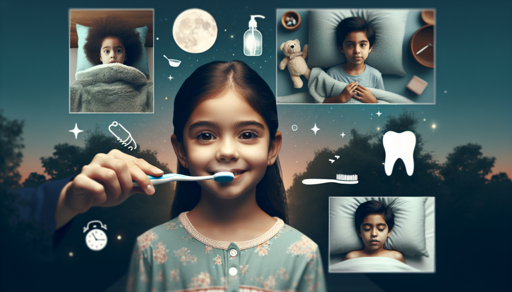 Child sleeping peacefully with mouth closed in bed at night